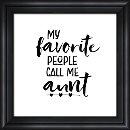 Framed Aunt Inspiration IV Print