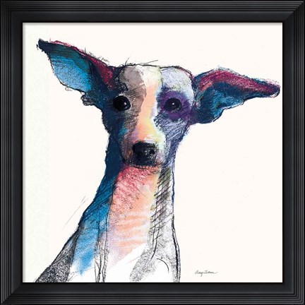 Framed Thor Watercolor Pastel Print