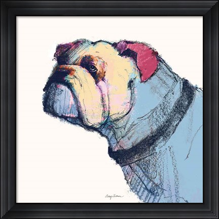 Framed Castor Watercolor Pastel Print