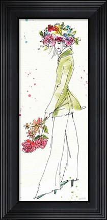 Framed Floral Figures VII Print