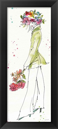 Framed Floral Figures VII Print