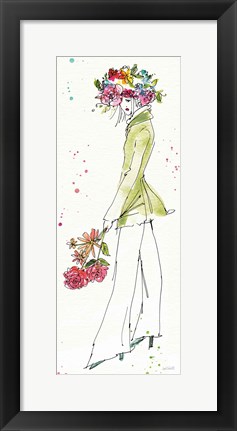 Framed Floral Figures VII Print