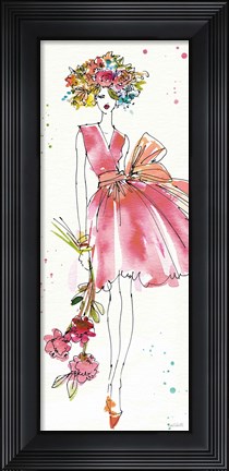 Framed Floral Figures V Print