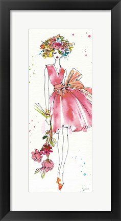 Framed Floral Figures V Print