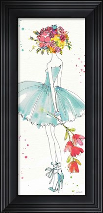 Framed Floral Figures VI Print