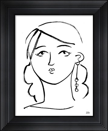 Framed Making Faces I Print