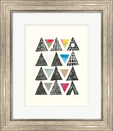 Framed Triangles with Border Print