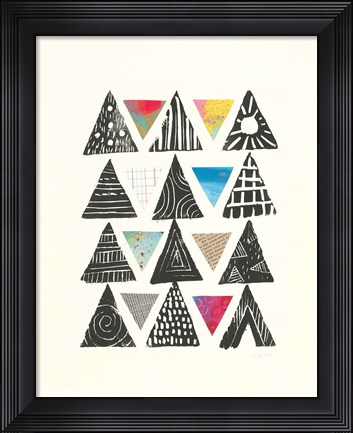 Framed Triangles with Border Print