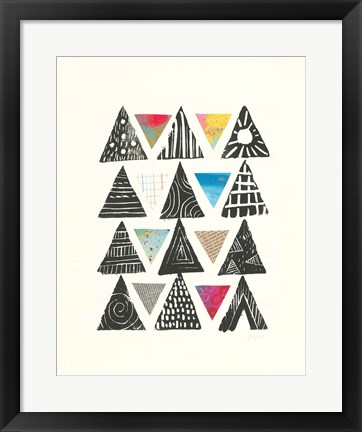 Framed Triangles with Border Print