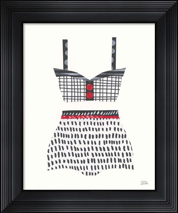 Framed Bathing Beauty IV Print