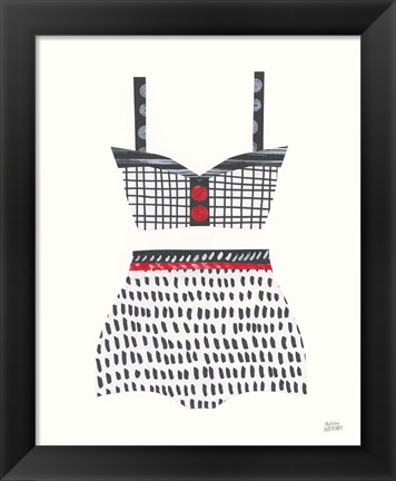 Framed Bathing Beauty IV Print