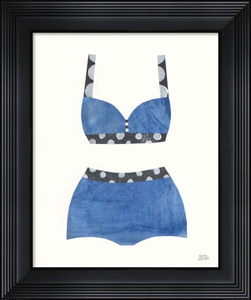 Framed Bathing Beauty III Print