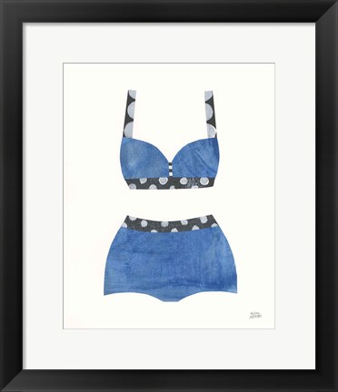 Framed Bathing Beauty III Print