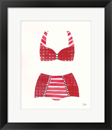 Framed Bathing Beauty II Print