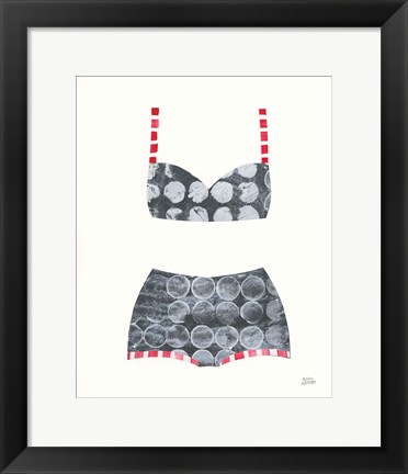 Framed Bathing Beauty I Print