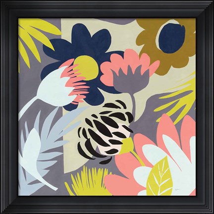 Framed Groovy Garden Print