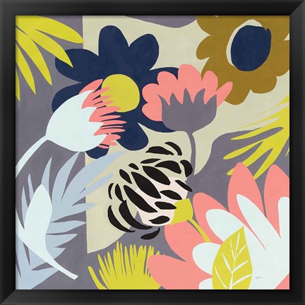 Framed Groovy Garden Print