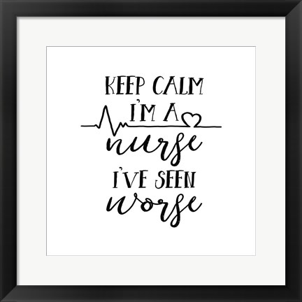 Framed Nurse Inspiration II Print