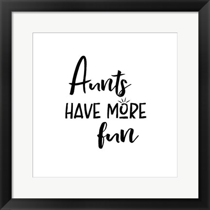 Framed Aunt Inspiration II Print