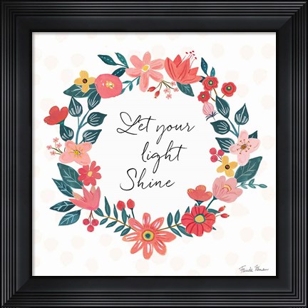 Framed Bright Petals IV Print