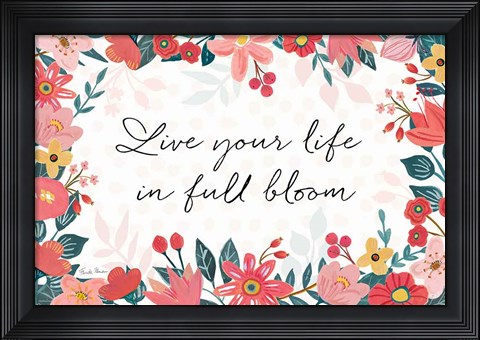 Framed Bright Petals I Print
