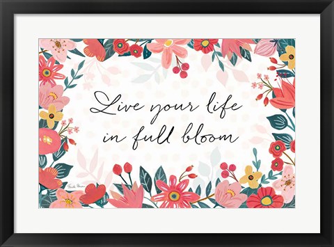 Framed Bright Petals I Print