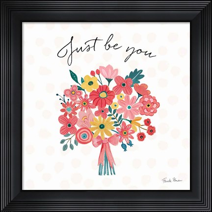 Framed Bright Petals II Print