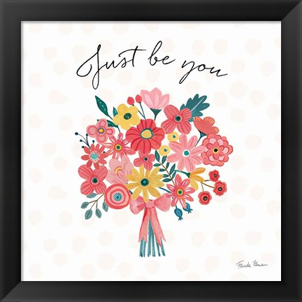 Framed Bright Petals II Print