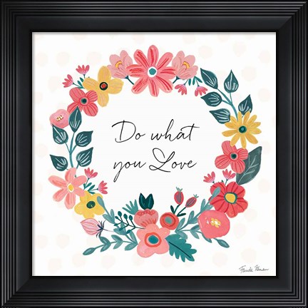 Framed Bright Petals V Print