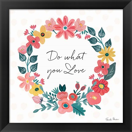 Framed Bright Petals V Print