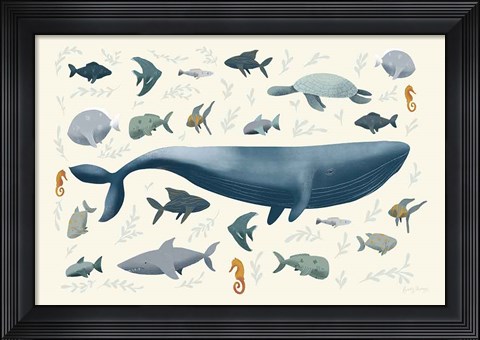 Framed Ocean Life Print