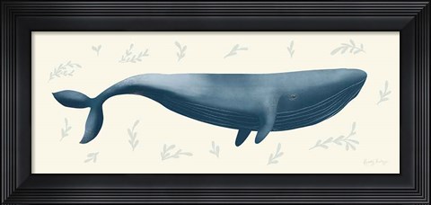 Framed Ocean Life Whale Print