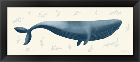 Framed Ocean Life Whale Print