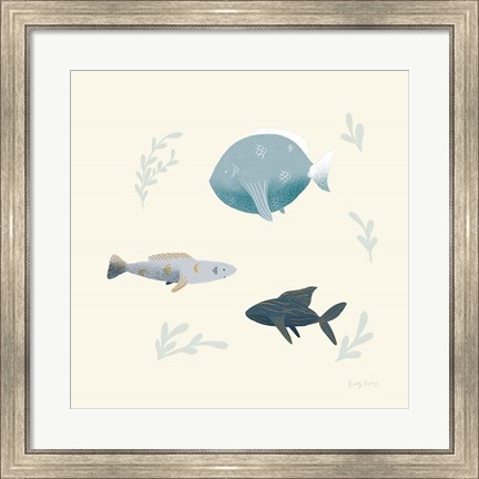 Framed Ocean Life Fish Print