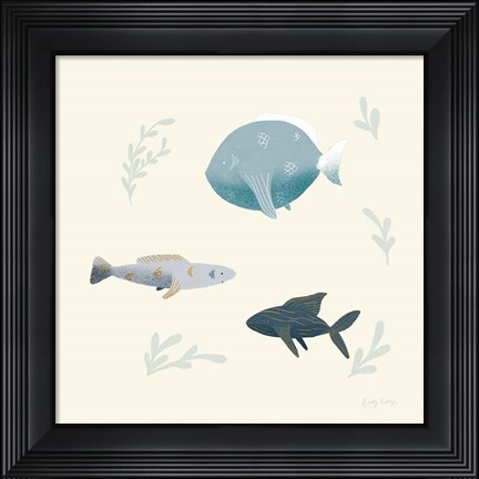 Framed Ocean Life Fish Print