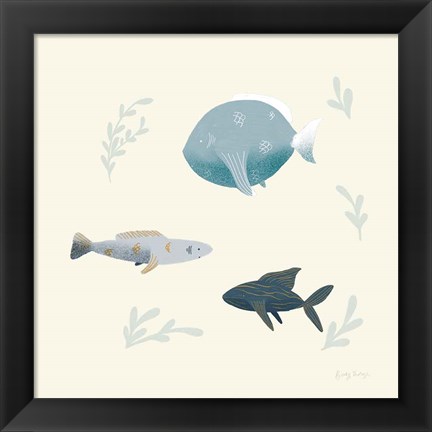 Framed Ocean Life Fish Print