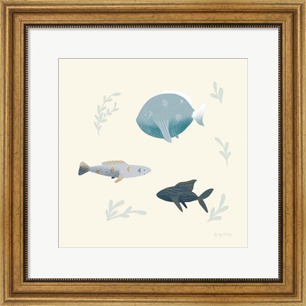 Framed Ocean Life Fish Print