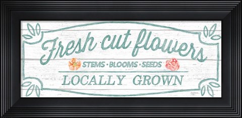 Framed Pastel Flower Market VI Print