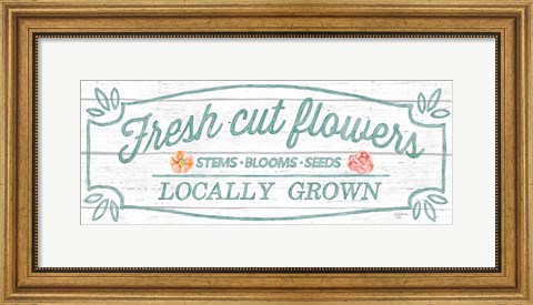 Framed Pastel Flower Market VI Print