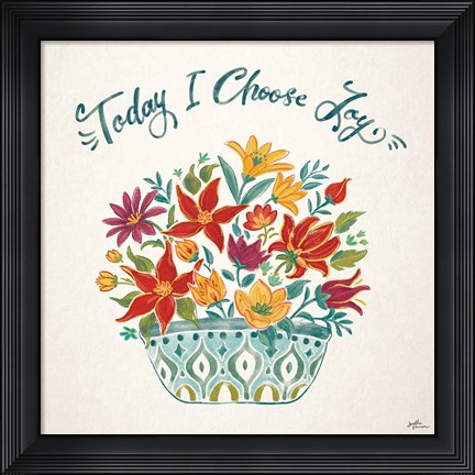 Framed Happy Thoughts III Print