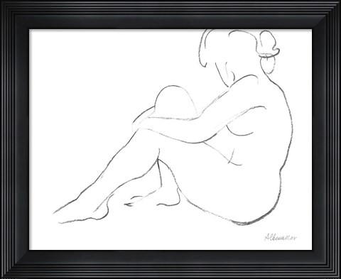 Framed Nude Sketch IV Print