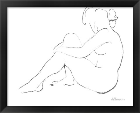 Framed Nude Sketch IV Print