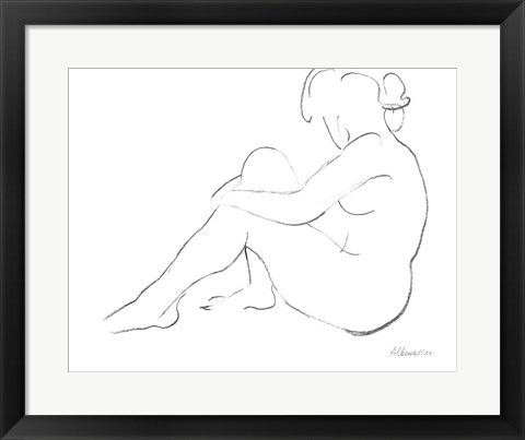 Framed Nude Sketch IV Print