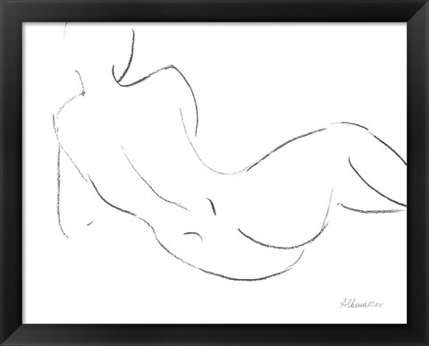 Framed Nude Sketch III Print