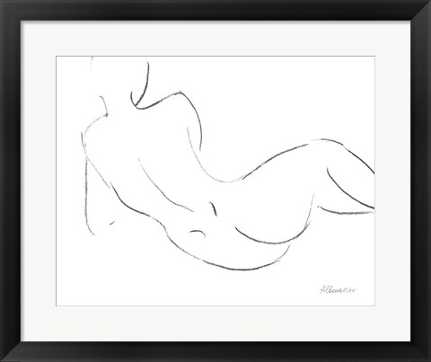 Framed Nude Sketch III Print