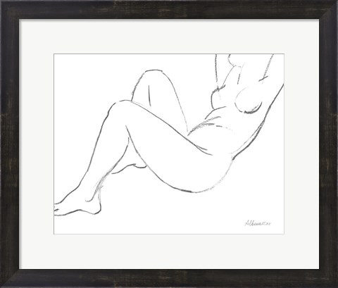 Framed Nude Sketch II Print
