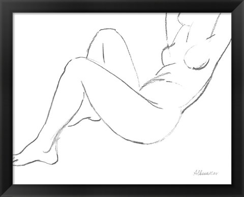 Framed Nude Sketch II Print