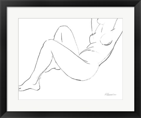 Framed Nude Sketch II Print