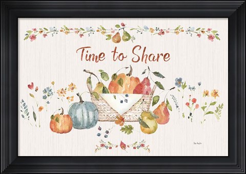 Framed Time to Share I Print