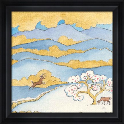 Framed Riverside VI Print